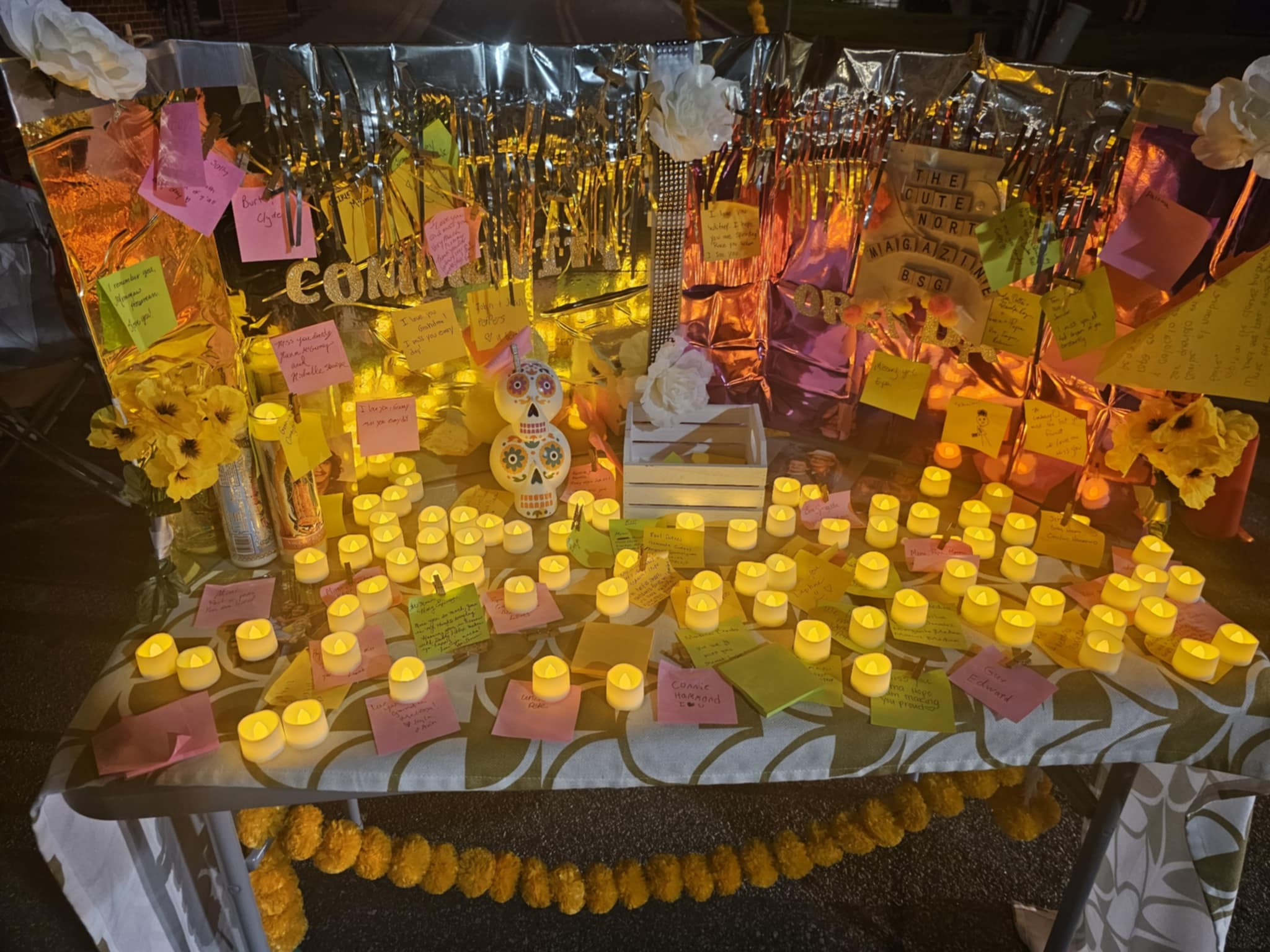 “The Marigold Festival: Honoring Dia de los Muertos Amid Community Grief” 